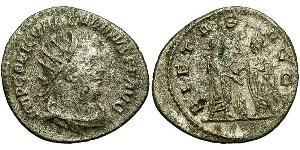1 Антонініан Римська імперія (27BC-395) Срібло Валеріан I (193-260)
