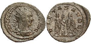 1 Антонініан Римська імперія (27BC-395) Срібло Валеріан I (193-260)
