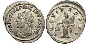 1 Антонініан Римська імперія (27BC-395) Срібло Філіпп Араб (204-249)