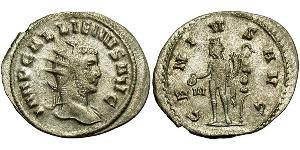 1 Антонініан Римська імперія (27BC-395) Срібло Галліен (218-268)