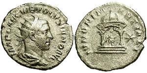 1 Антонініан Римська імперія (27BC-395) Срібло Волусіан (235-253)