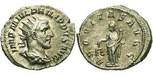 1 Антонініан Римська імперія (27BC-395) Срібло Філіпп Араб (204-249)