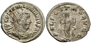 1 Антонініан Римська імперія (27BC-395) Срібло Валеріан I (193-260)