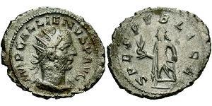 1 Антонініан Римська імперія (27BC-395) Срібло Галліен (218-268)