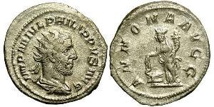 1 Антонініан Римська імперія (27BC-395) Срібло Філіпп Араб (204-249)