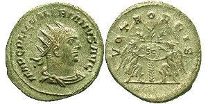 1 Антонініан Римська імперія (27BC-395) Срібло Валеріан I (193-260)