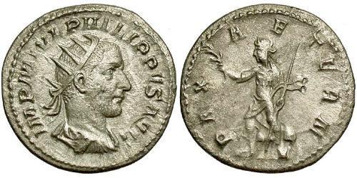 1 Антонініан Римська імперія (27BC-395) Срібло Філіпп Араб (204-249)