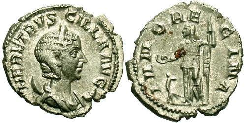 1 Антонініан Римська імперія (27BC-395) Срібло Herennia Etruscilla (249-251)