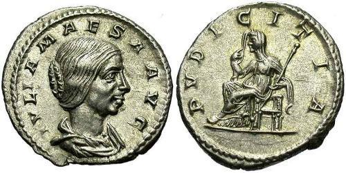 1 Антонініан Римська імперія (27BC-395) Срібло Julia Maesa (165-224)