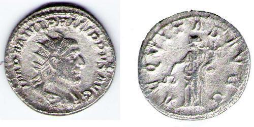 1 Антонініан Римська імперія (27BC-395) Срібло Філіп II (237-249)
