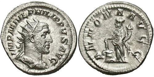 1 Антонініан Римська імперія (27BC-395) Срібло Філіпп Араб (204-249)