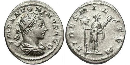 1 Антонініан Римська імперія (27BC-395) Срібло Геліогабал (203-222)