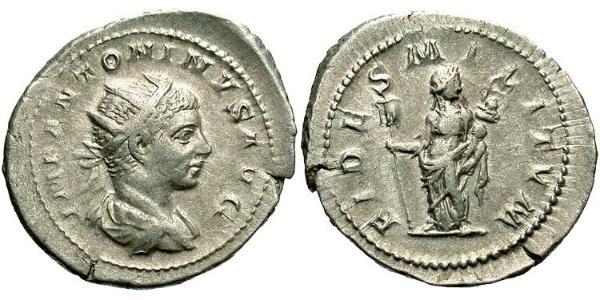 1 Антонініан Римська імперія (27BC-395) Срібло Геліогабал (203-222)