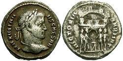 1 Аргентиус Римская империя (27BC-395) Серебро Галерий Максимиан (260-311)