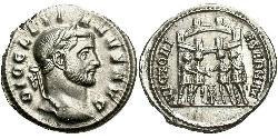 1 Аргентиус Римская империя (27BC-395) Серебро Диоклетиан (244-311)