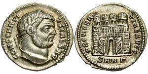 1 Аргентиус Римская империя (27BC-395) Серебро Константин I (272 - 337)