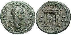 1 Асс Римская империя (27BC-395) Бронза Домициан (51-96)