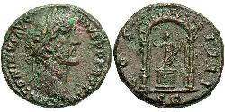 1 Асс Римская империя (27BC-395) Бронза Антонин Пий  (86-161)