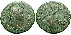 1 Асс Римская империя (27BC-395) Бронза Домициан (51-96)