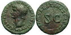 1 Асс Римская империя (27BC-395) Бронза Германик (15 BC-19AD) 