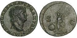 1 Асс Римская империя (27BC-395) Бронза Нерон (37- 68)