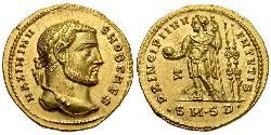 1 Ауреус Римська імперія (27BC-395) Золото Максимін II (270 - 313)