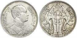 1 Бат Таїланд Срібло Vajiravudh (1880 – 1925) 