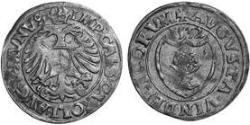 1 Батцен Аугсбург (1276 - 1803) Серебро Карл V император Св. Римской империи  (1500-1558)