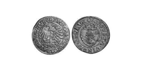 1 Батцен Аугсбург (1276 - 1803) Срібло Карл V імператор Священної Римської імперії (1500-1558)