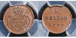 1 Heller Ååstenrik Cuivre Maria Theresa of Austria (1717 - 1780)