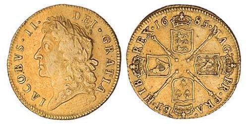 1 Гинея Королевство Англия (927-1649,1660-1707) Золото Яков II (1633-1701)