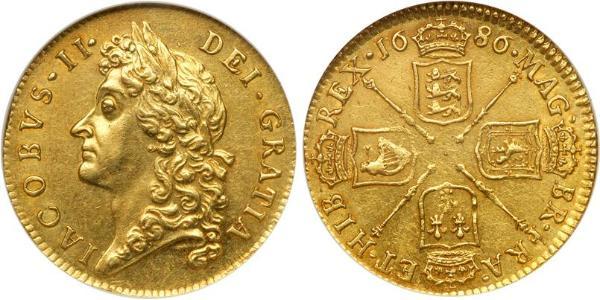 1 Гинея Королевство Англия (927-1649,1660-1707) Золото Яков II (1633-1701)