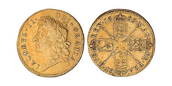 1 Гинея Королевство Англия (927-1649,1660-1707) Золото Яков II (1633-1701)
