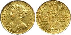 1 Гинея Королевство Великобритания (1707-1801) Золото Анна (королева Великобритании)(1665-1714)