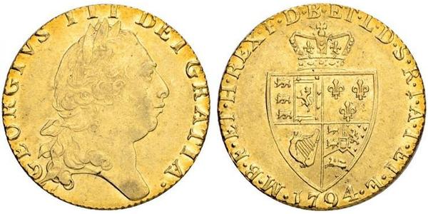 1 Гинея Королевство Великобритания (1707-1801) Золото Георг III (1738-1820)