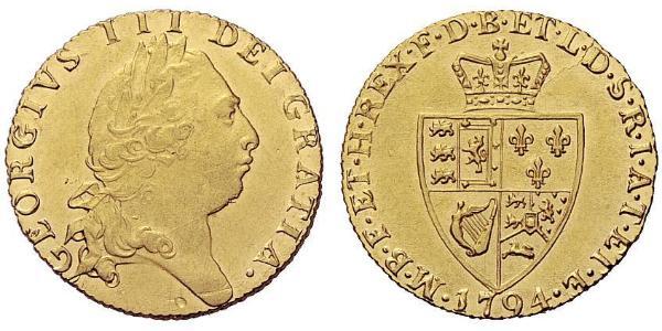 1 Гинея Королевство Великобритания (1707-1801) Золото Георг III (1738-1820)