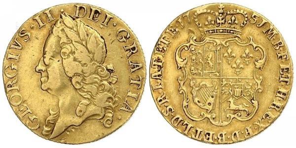 1 Гинея Королевство Великобритания (1707-1801) Золото Георг II (1683-1760)