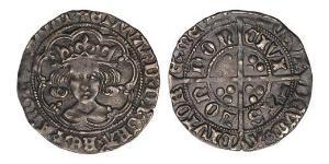 1 Гроут Королевство Англия (927-1649,1660-1707) Серебро Эдуард IV (1442-1483)