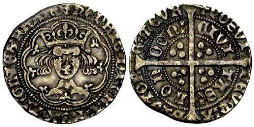 1 Гроут Королевство Англия (927-1649,1660-1707) Серебро Генрих VI (1421-1471)