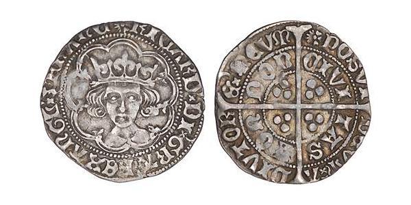 1 Гроут Королевство Англия (927-1649,1660-1707) Серебро Ричард III (1452 - 1485)