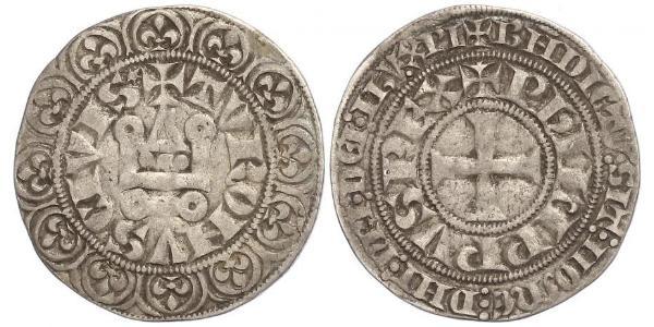 1 Гроут Франция Серебро Филипп IV король Франции (1268 -1314)