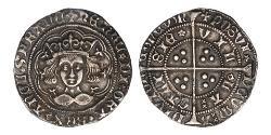 1 Гроут Королівство Англія (927-1649,1660-1707) Срібло Генріх VI (1421-1471)