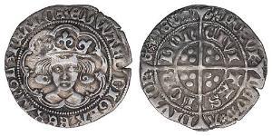 1 Гроут Королівство Англія (927-1649,1660-1707) Срібло Едвард IV (1442-1483)