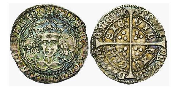 1 Гроут Королівство Англія (927-1649,1660-1707) Срібло Генріх VI (1421-1471)