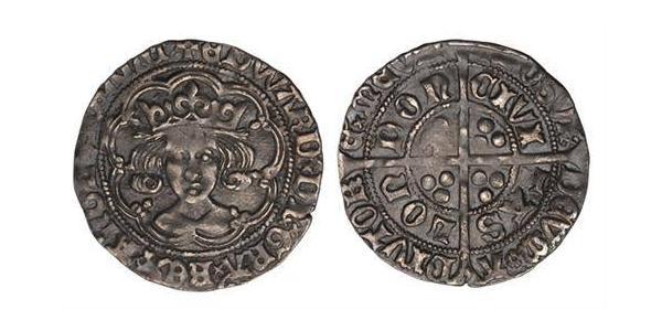 1 Гроут Королівство Англія (927-1649,1660-1707) Срібло Едвард IV (1442-1483)