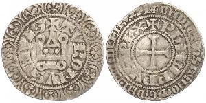 1 Гроут Франція Срібло Філіп IV король Франції (1268 -1314)