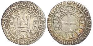 1 Гроут Франція Срібло Філіп IV король Франції (1268 -1314)