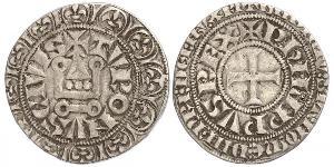 1 Гроут Франція Срібло Філіп IV король Франції (1268 -1314)