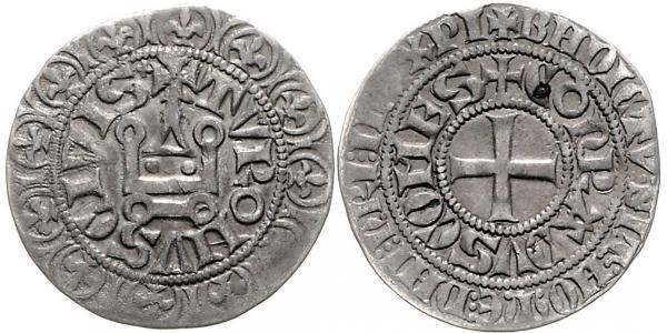 1 Гроут Франція Срібло Філіп IV король Франції (1268 -1314)