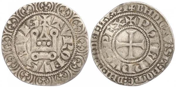1 Гроут Франція Срібло Філіп IV король Франції (1268 -1314)